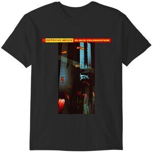 Depeche Mode Black Celebration Album T Shirt Retro Music Graphic Fan Gift Vintag